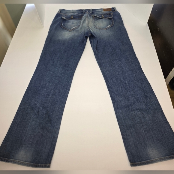 Lucky Rider Distressed Jeans, Women's Size 14 - Picture 4 of 13